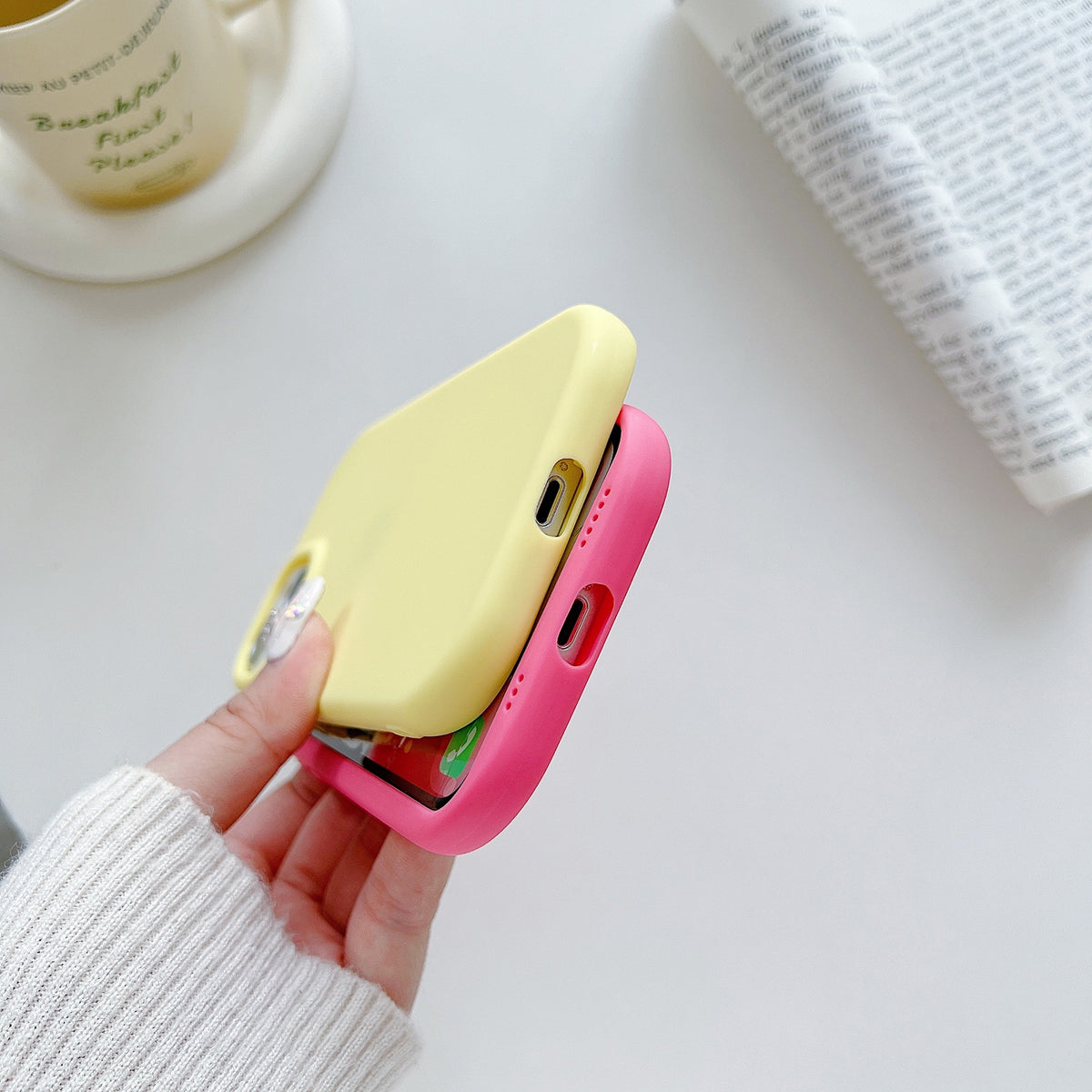 ELECTROPRIME For iPhone 15 Plus Frosted Soap Shape TPU Phone Case(Rose Red)