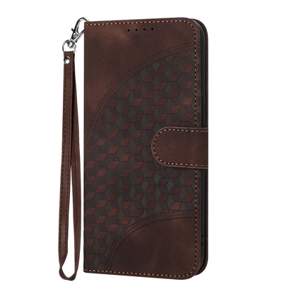 ELECTROPRIME For iPhone 15 Plus YX0060 Elephant Head Embossed Phone Leather Case with Lanyard(Coffee)