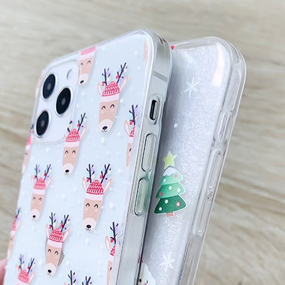 ELECTROPRIME For iPhone 15 Christmas Colored Drawing Pattern High Transparent Soft TPU Phone Case(Christmas Tree)