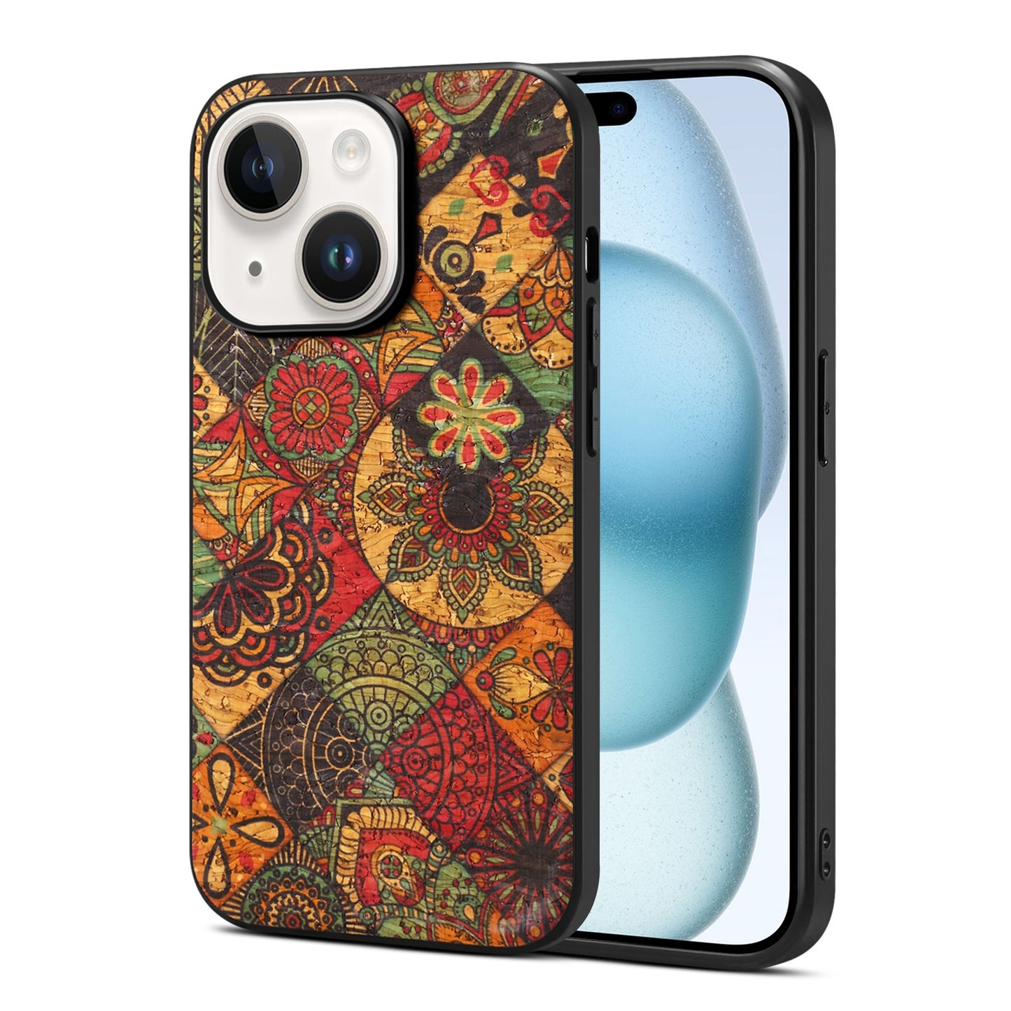 ELECTROPRIME For iPhone 15 Four Seasons Flower Language Series TPU Phone Case(Autumn Yellow)