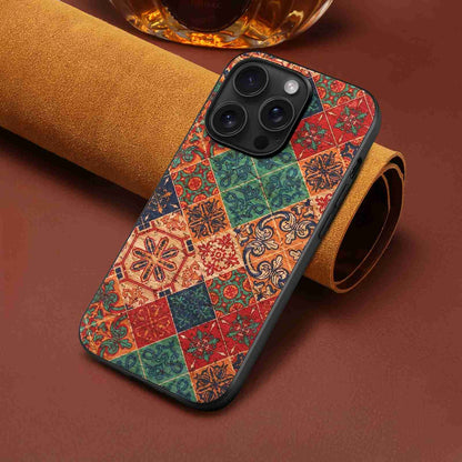 ELECTROPRIME For iPhone 15 Four Seasons Flower Language Series TPU Phone Case(Winter Blue)