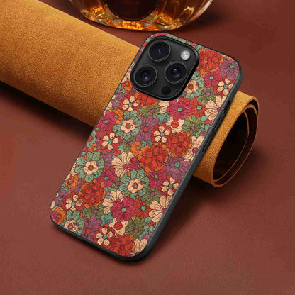 ELECTROPRIME For iPhone 15 Four Seasons Flower Language Series TPU Phone Case(Summer Red)