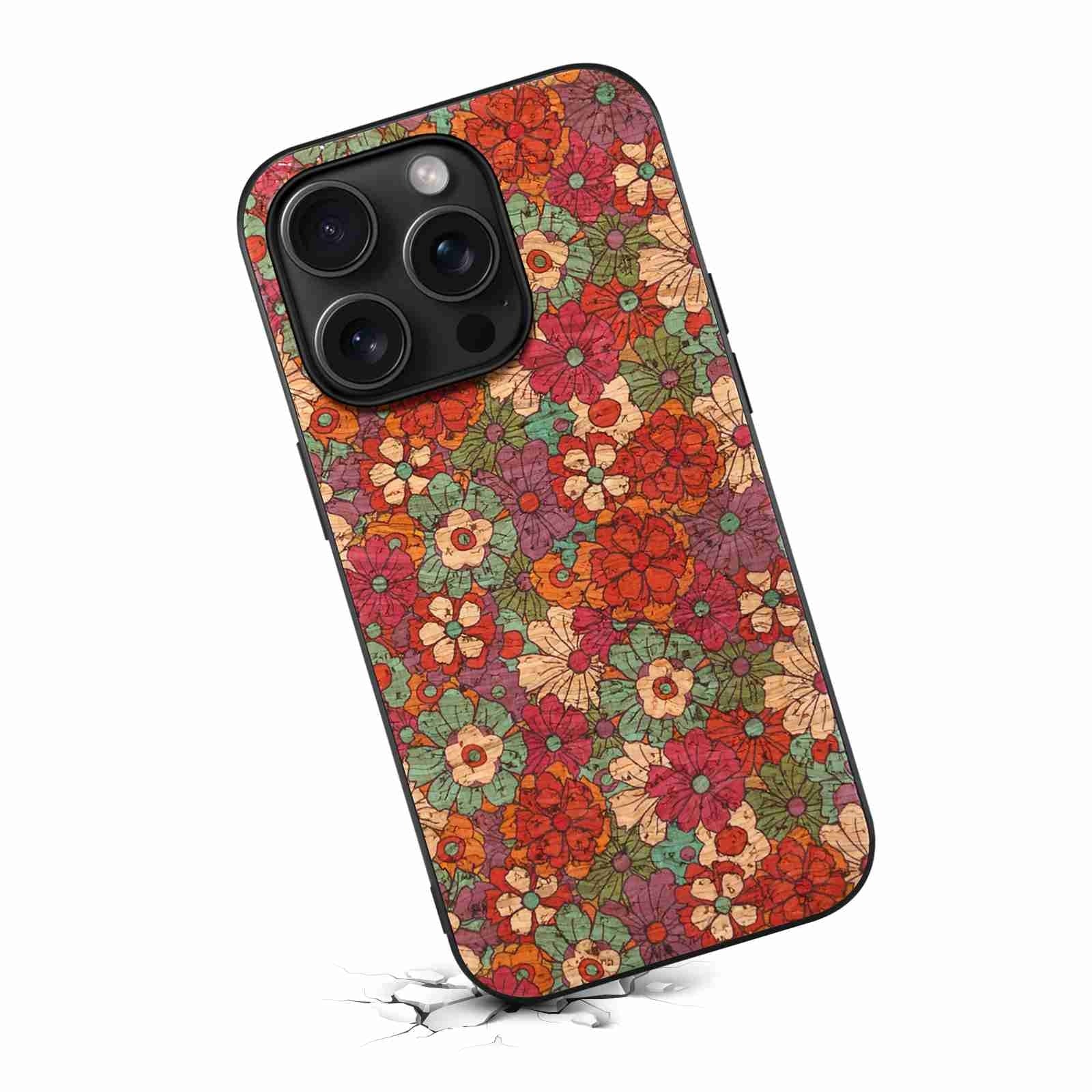 ELECTROPRIME For iPhone 15 Four Seasons Flower Language Series TPU Phone Case(Summer Red)