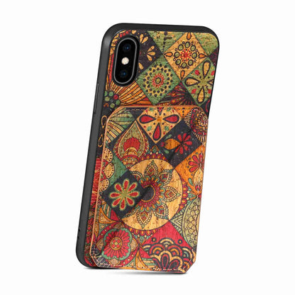 ELECTROPRIME For iPhone 15 Dual Card Slot Holder Phone Case(Autumn Yellow)