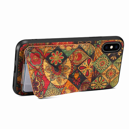 ELECTROPRIME For iPhone 15 Dual Card Slot Holder Phone Case(Autumn Yellow)