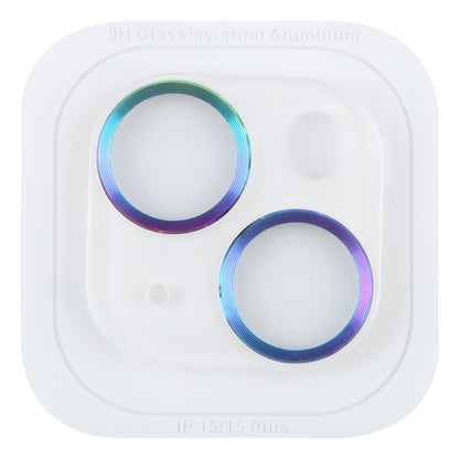 ELECTROPRIME For iPhone 15 Plus / 15 Tempered Glass CD Texture Back Camera Film(Colorful)