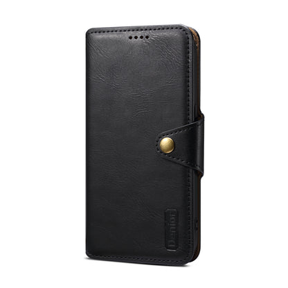 ELECTROPRIME For iPhone 15 Plus Denior Cowhide Texture Wallet Style Leather Phone Case(Black)
