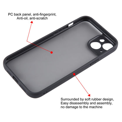 ELECTROPRIME For iPhone 15 Plus Fine Pore Matte Black TPU + PC Phone Case