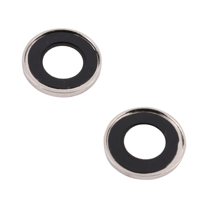 ELECTROPRIME For iPhone 15 / 15 Plus 9H Point Drill Camera Lens Protector Ring(Silver)