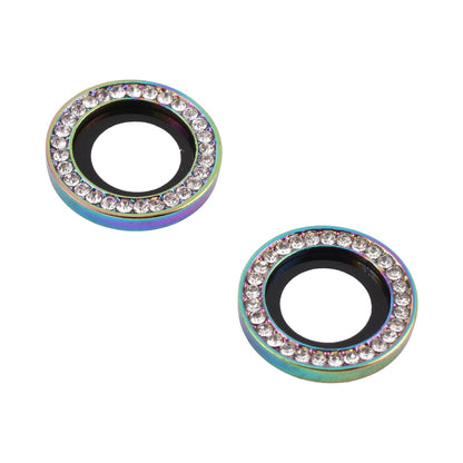 ELECTROPRIME For iPhone 15 / 15 Plus 9H Point Drill Camera Lens Protector Ring(Colorful)