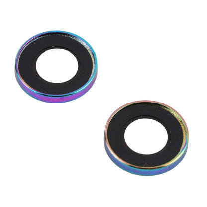 ELECTROPRIME For iPhone 15 / 15 Plus 9H Point Drill Camera Lens Protector Ring(Colorful)