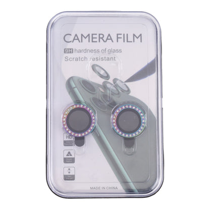 ELECTROPRIME For iPhone 15 / 15 Plus 9H Point Drill Camera Lens Protector Ring(Colorful)