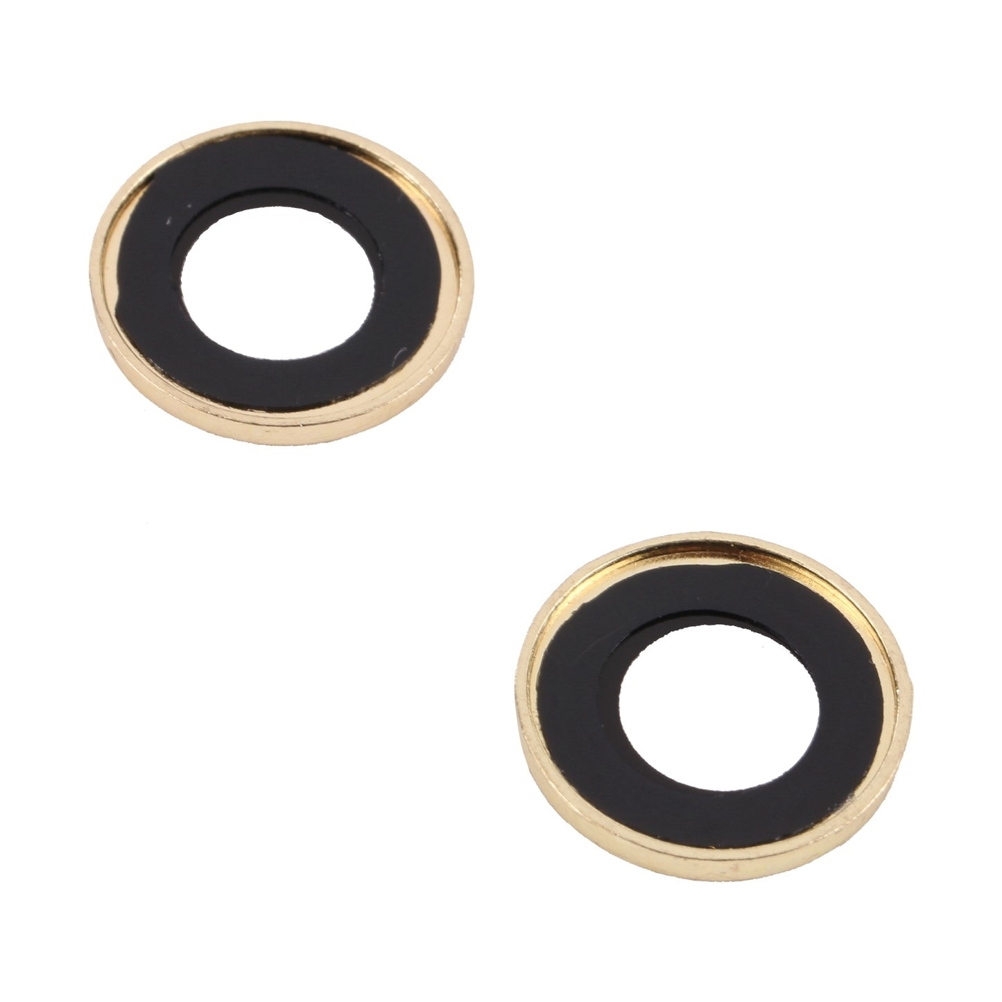 ELECTROPRIME For iPhone 15 / 15 Plus 9H Point Drill Camera Lens Protector Ring(Gold)