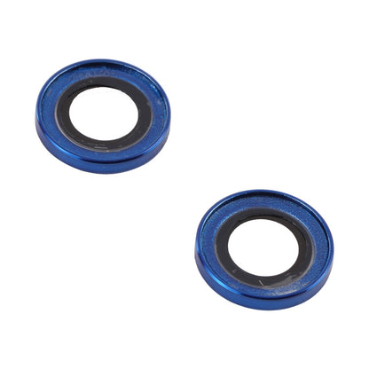 ELECTROPRIME For iPhone 15 / 15 Plus 9H Point Drill Camera Lens Protector Ring(Blue)