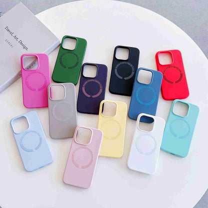 ELECTROPRIME For iPhone 15 Plus MagSafe Magnetic Liquid Silicone Phone Case(Pink)