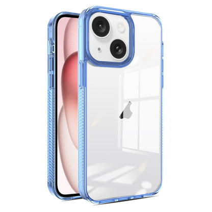 ELECTROPRIME For iPhone 15 2.5mm Anti-slip Clear Acrylic Hybrid TPU Phone Case(Sky Blue)