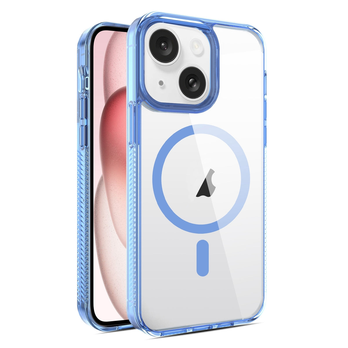 ELECTROPRIME For iPhone 15 Plus 2.5mm MagSafe Acrylic Hybrid TPU Phone Case(Sky Blue)