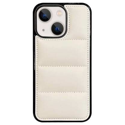 ELECTROPRIME For iPhone 15 Big Hole Eiderdown Airbag Phone Case(White)