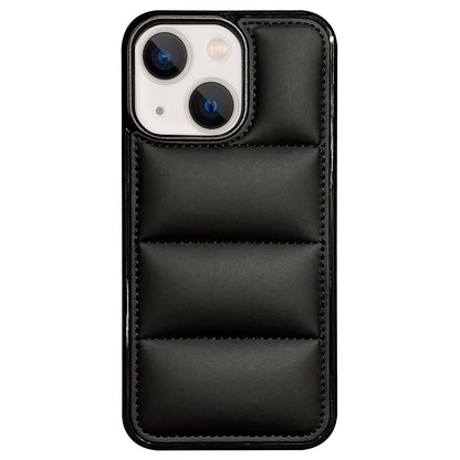 ELECTROPRIME For iPhone 15 Big Hole Eiderdown Airbag Phone Case(Black)