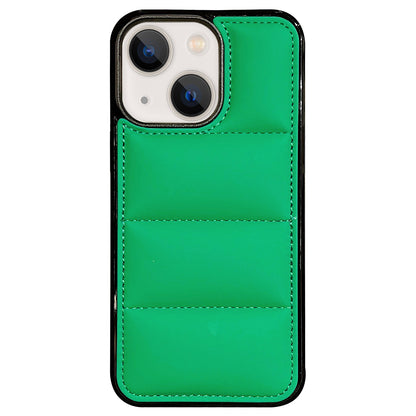 ELECTROPRIME For iPhone 15 Big Hole Eiderdown Airbag Phone Case(Green)