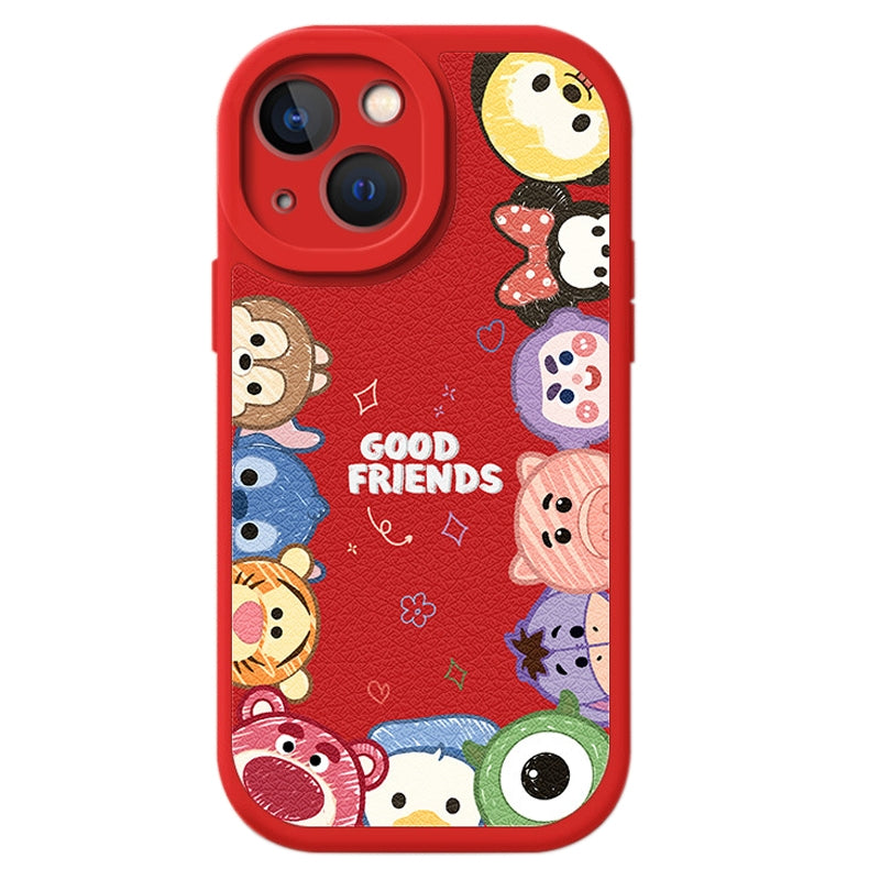 ELECTROPRIME For iPhone 15 Lamb Leather Texture New Year Design Full Coverage Phone Case(Cartoon Animals)