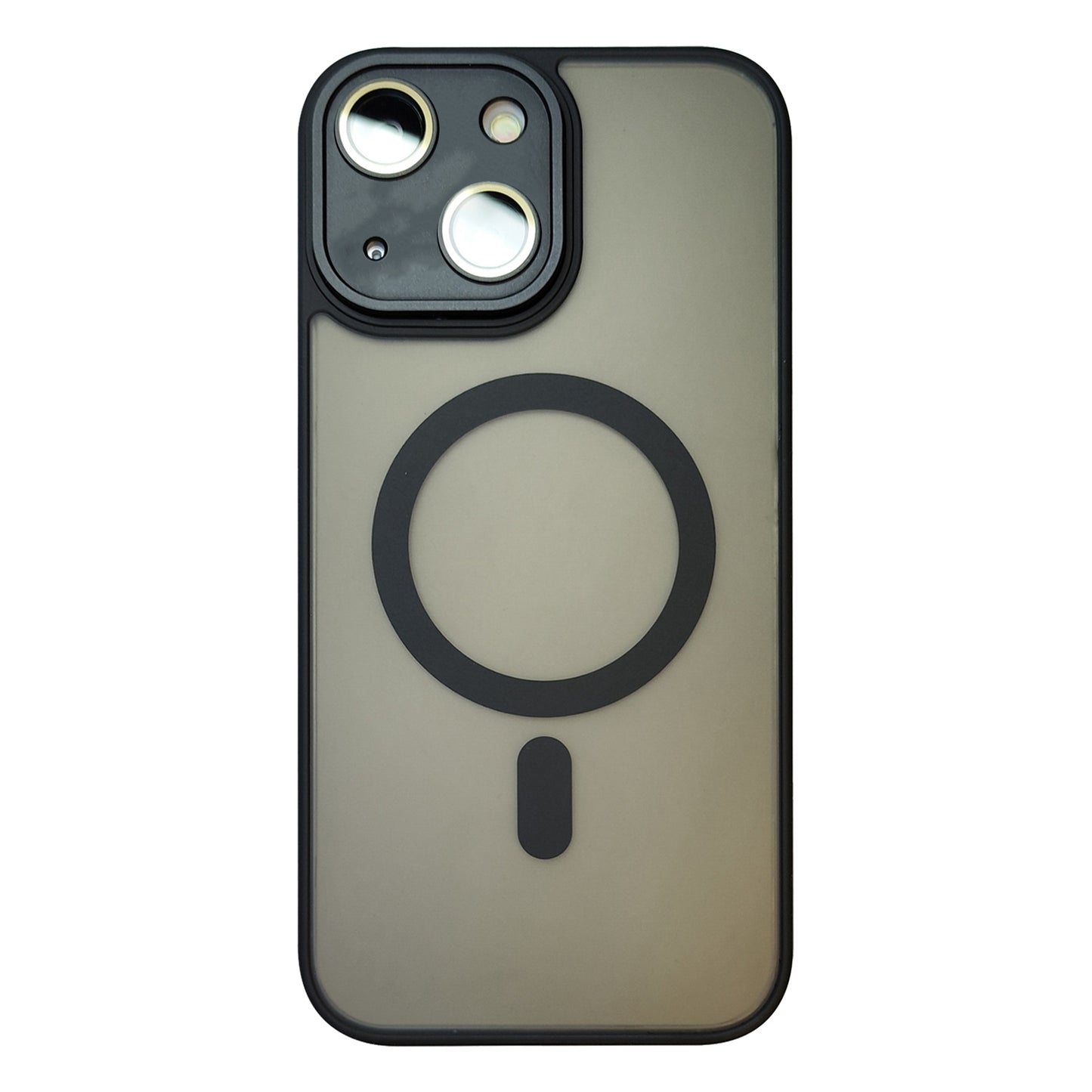 ELECTROPRIME For iPhone 15 Skin Feel MagSafe Phone Case with Lens Film(Black)