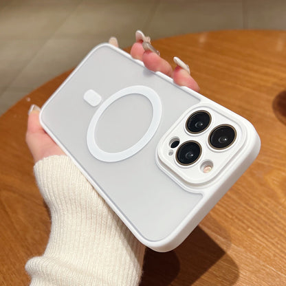 ELECTROPRIME For iPhone 15 Skin Feel MagSafe Phone Case with Lens Film(White)