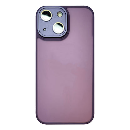 ELECTROPRIME For iPhone 15 Skin Feel Phone Case with Lens Film(Purple)