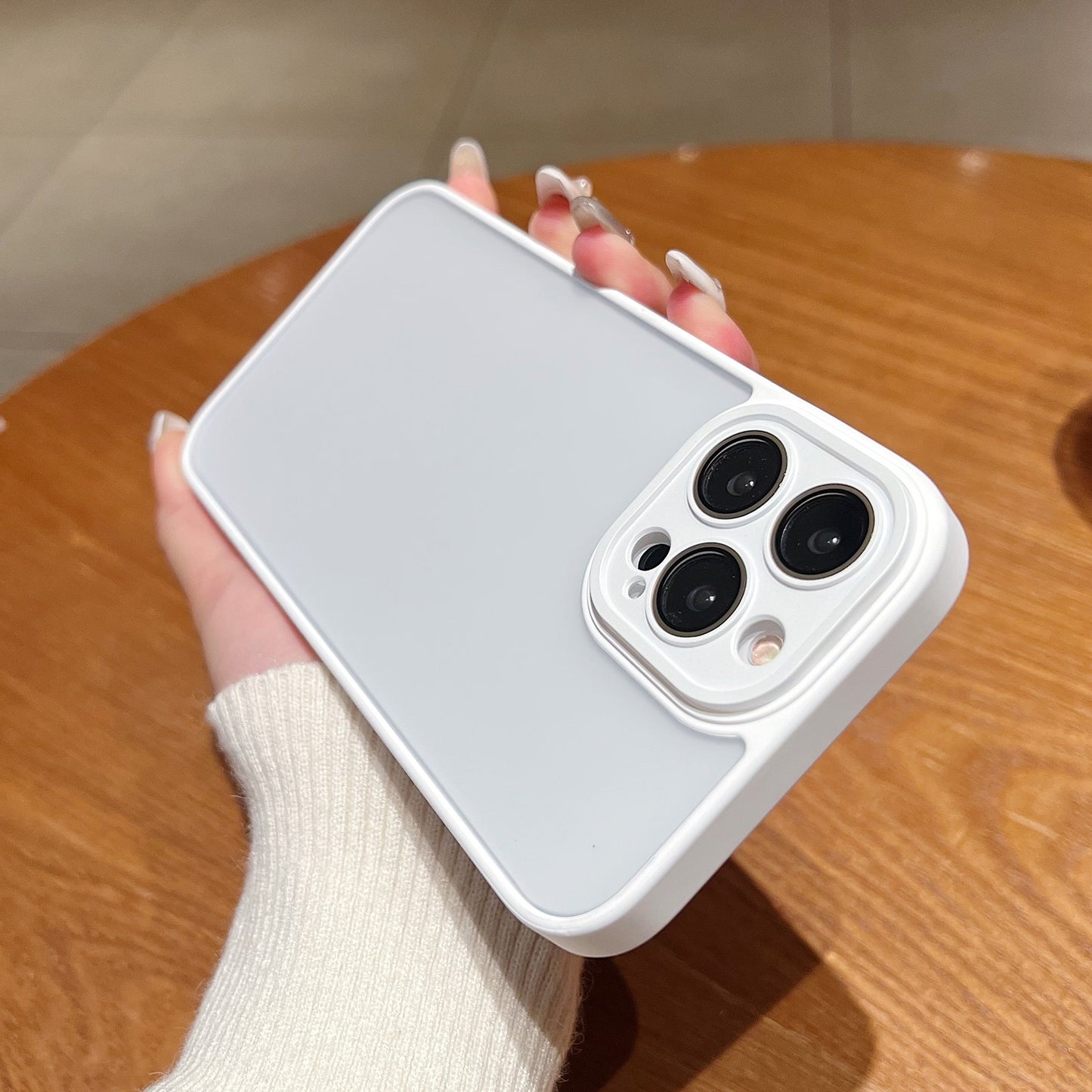 ELECTROPRIME For iPhone 15 Skin Feel Phone Case with Lens Film(White)