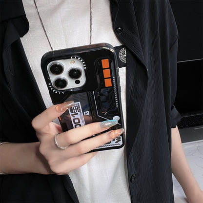 ELECTROPRIME For iPhone 15 Mecha Circuit Board Pattern Phone Case(White)