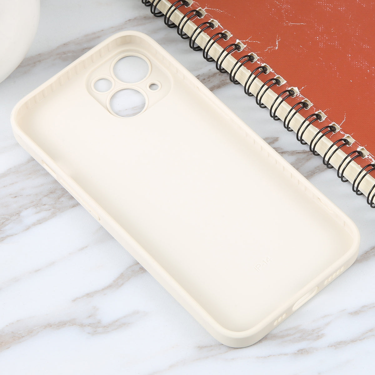 ELECTROPRIME For iPhone 15 Plus Astronaut Pattern Silicone Straight Edge Phone Case(Planet Landing-White)