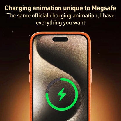 ELECTROPRIME For iPhone 15 Plus Metal Lens Frame Leather Full Coverage Shockproof Phone Case(Grey)