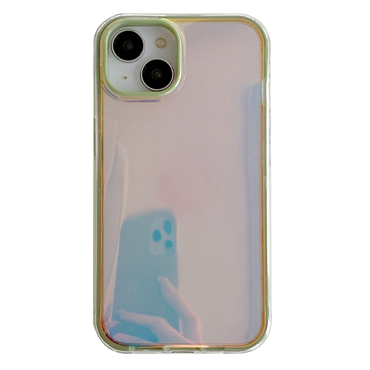 ELECTROPRIME For iPhone 15 Electroplated Aurora TPU + PC Phone Case(Green)