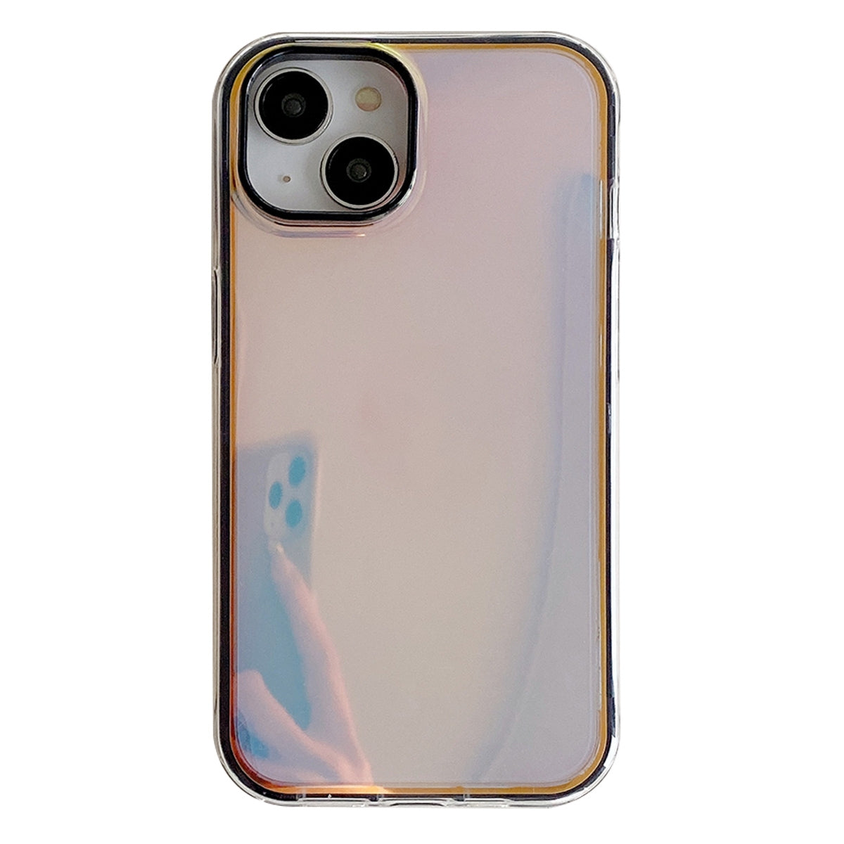 ELECTROPRIME For iPhone 15 Electroplated Aurora TPU + PC Phone Case(Black)
