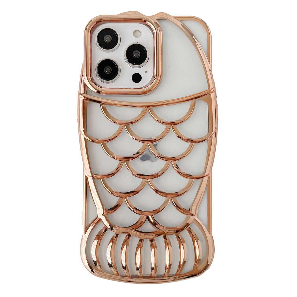 ELECTROPRIME For iPhone 15 Mermaid Shape Embossed Electroplated TPU Phone Case(Dark Purple)