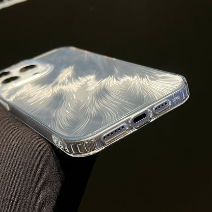 ELECTROPRIME For iPhone 15 Foxtail Bronzing Laser Gradient Phone Case(Black)