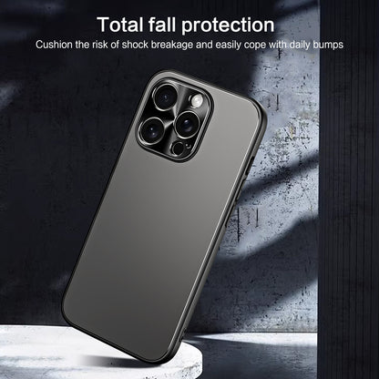 ELECTROPRIME For iPhone 15 Plus R-JUST RJ-61 Electroplating Frosted TPU + PC Phone Case(Silver)