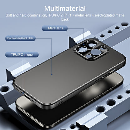 ELECTROPRIME For iPhone 15 Plus R-JUST RJ-61 Electroplating Frosted TPU + PC Phone Case(Silver)