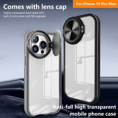 ELECTROPRIME For iPhone 15 Round Camshield TPU Hybrid PC Phone Case(Green)