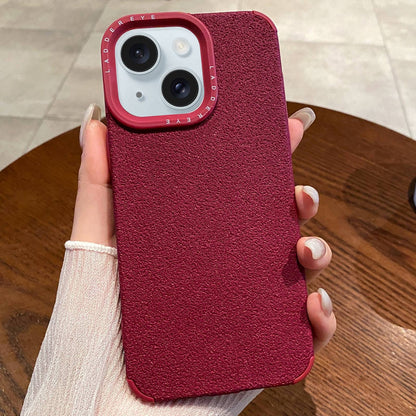 ELECTROPRIME For iPhone 15 Creative Lunar Craters TPU Full Coverage Shockproof Phone Case(Red)