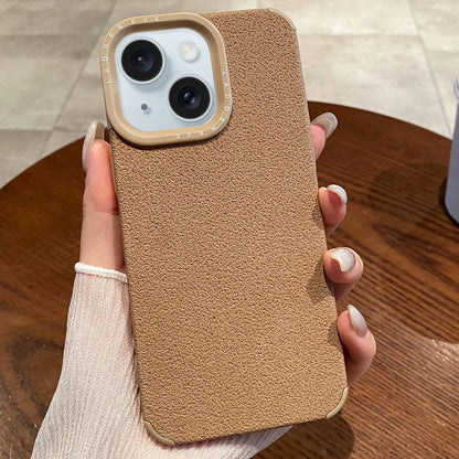 ELECTROPRIME For iPhone 15 Creative Lunar Craters TPU Full Coverage Shockproof Phone Case(Khaki)