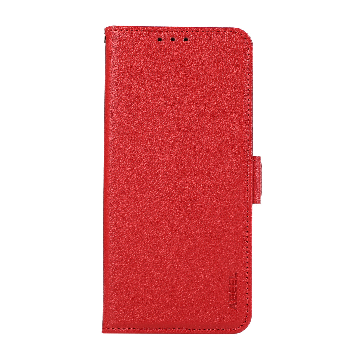 ELECTROPRIME For iPhone 15 ABEEL Side-Magnetic Litchi Pattern Leather RFID Phone Case(Red)