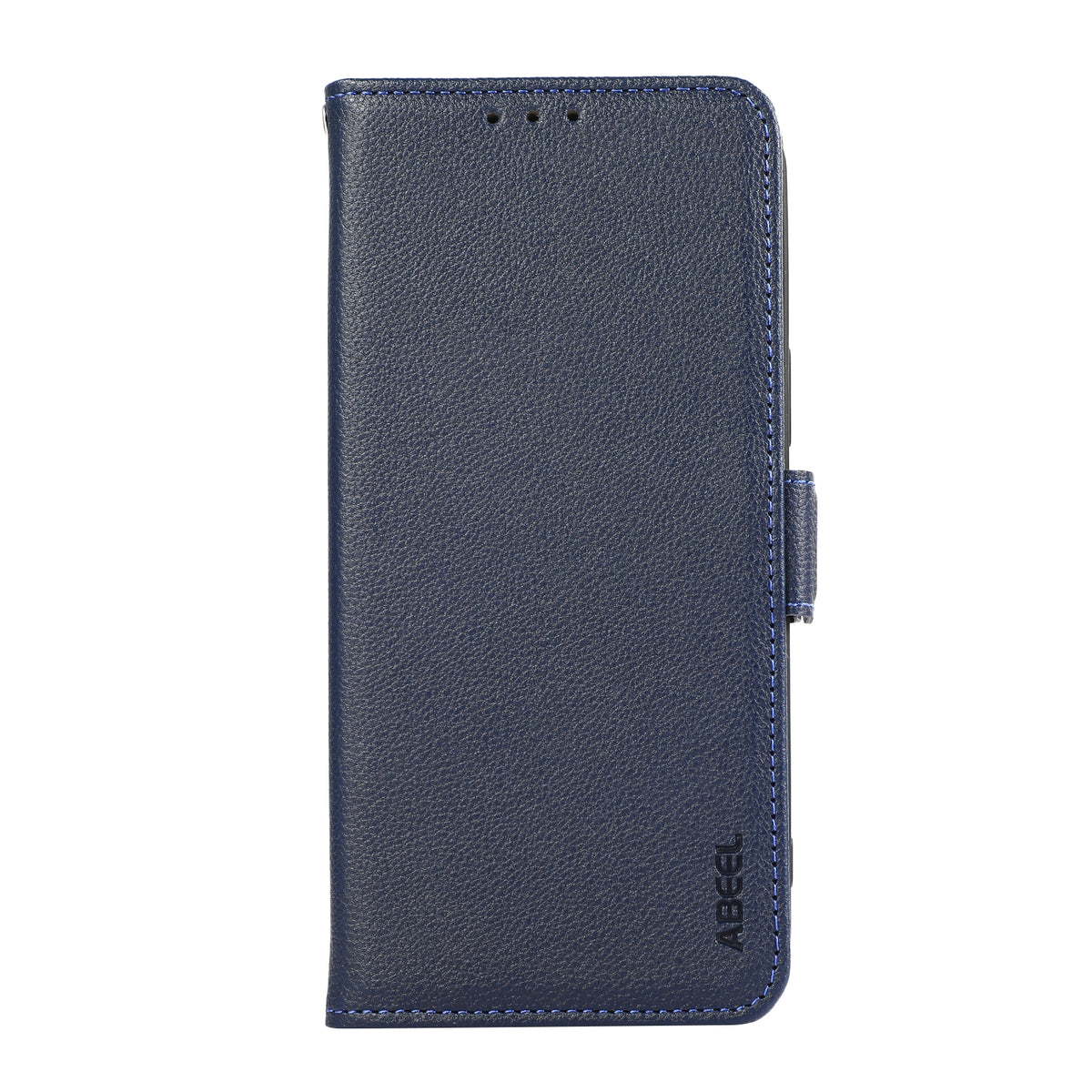ELECTROPRIME For iPhone 15 ABEEL Side-Magnetic Litchi Pattern Leather RFID Phone Case(Blue)