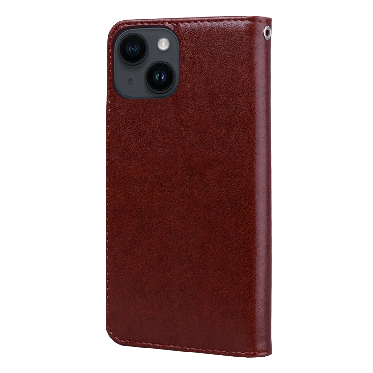 ELECTROPRIME For iPhone 15 Rose Embossed Flip PU Leather Phone Case(Brown)