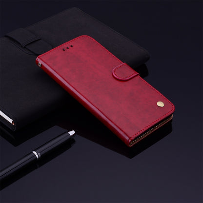 ELECTROPRIME Oil Wax Texture Shockproof Flip Leather Phone Case For iPhone 15(Red)
