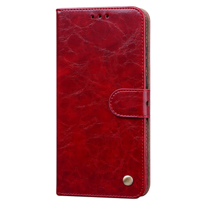 ELECTROPRIME Oil Wax Texture Shockproof Flip Leather Phone Case For iPhone 15(Red)