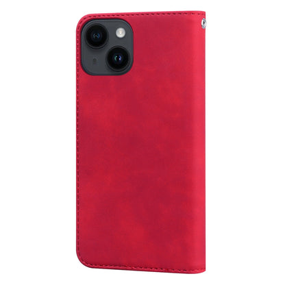 ELECTROPRIME For iPhone 15 Frosted Business Magnetic Horizontal Flip PU Phone Case(Red)