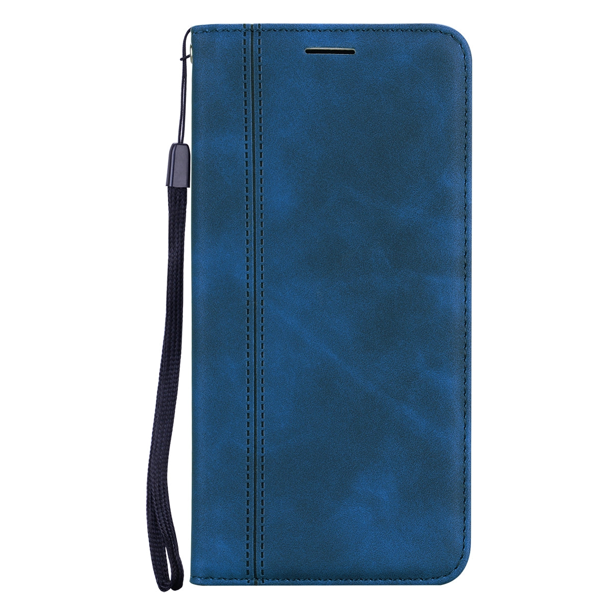 ELECTROPRIME For iPhone 15 Frosted Business Magnetic Horizontal Flip PU Phone Case(Blue)