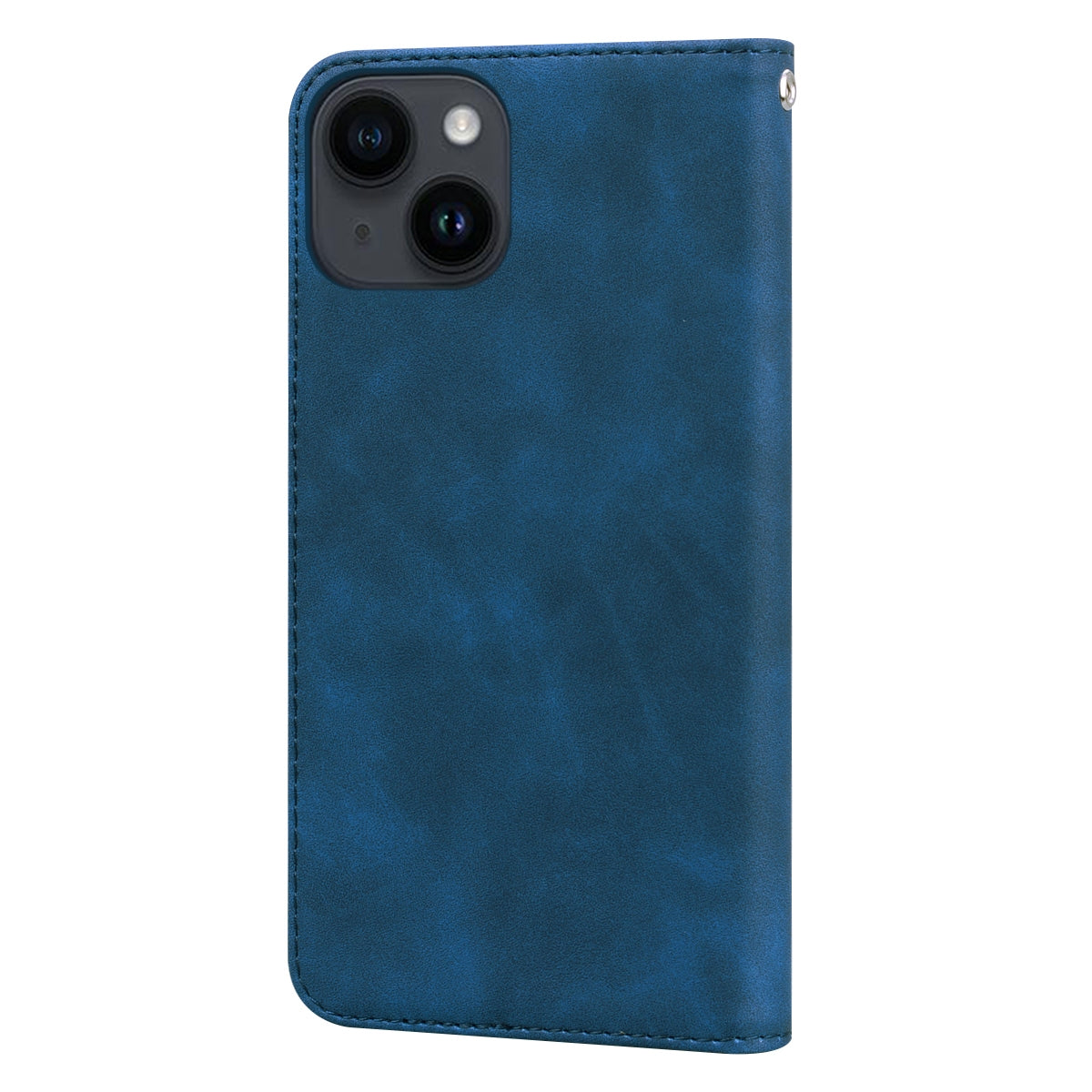 ELECTROPRIME For iPhone 15 Frosted Business Magnetic Horizontal Flip PU Phone Case(Blue)