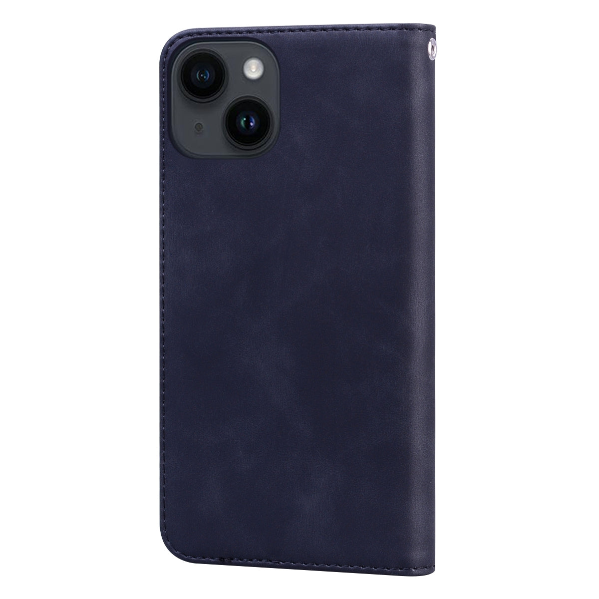 ELECTROPRIME For iPhone 15 Frosted Business Magnetic Horizontal Flip PU Phone Case(Black)
